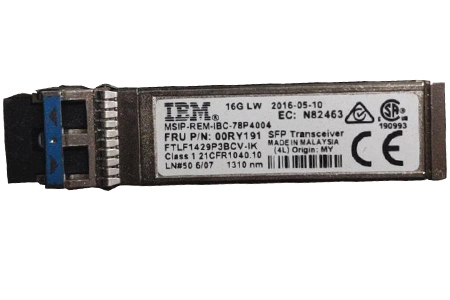 Lenovo 00RY191 16 GB LWL SFP+ Transceiver for Storwize V7000 Gen2