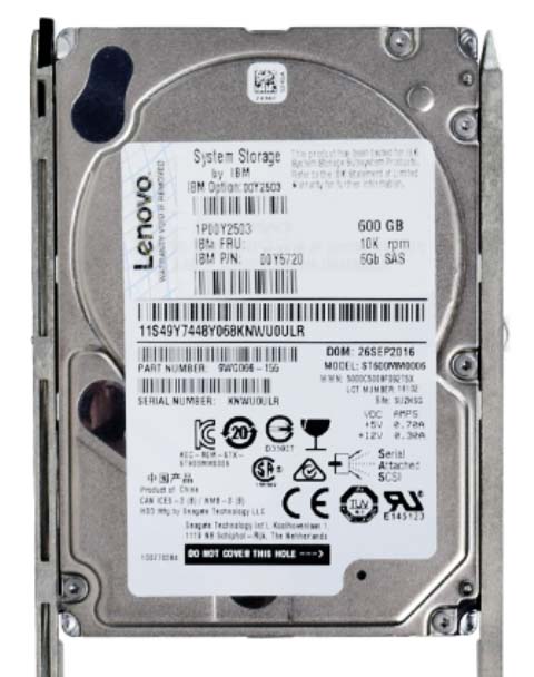 IBM 00Y5720 600GB 10000Rpm SAS 6Gbps 2.5inch HS Hdd