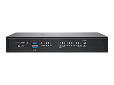 SonicWall 02-SSC-5675 TZ670 security appliance with 1 year TotalSecure