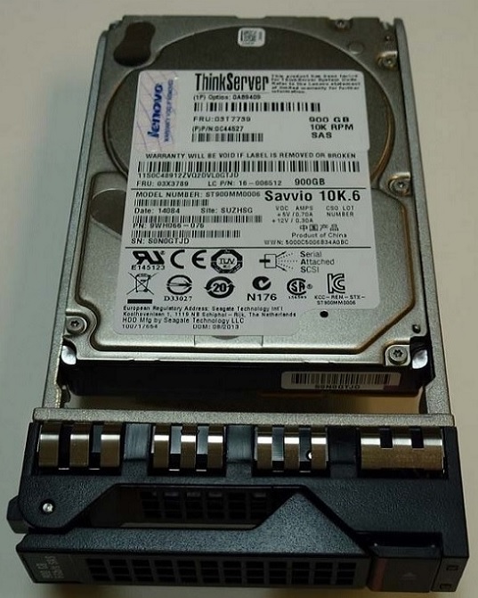 Lenovo 03T7739 900 GB Hard drive - 2.5" Internal - SAS 6Gb/s Refurbished