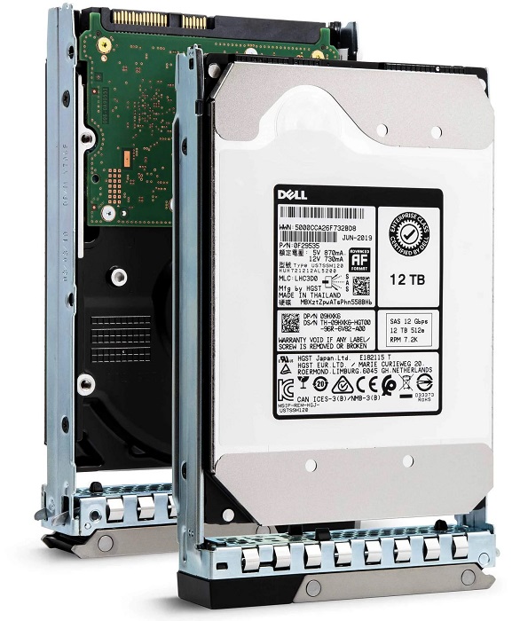 Dell 09HXK6 12TB NL SAS 12Gbps 7.2k 512e 3.5inch 256MB 14G Hot Plug Hdd