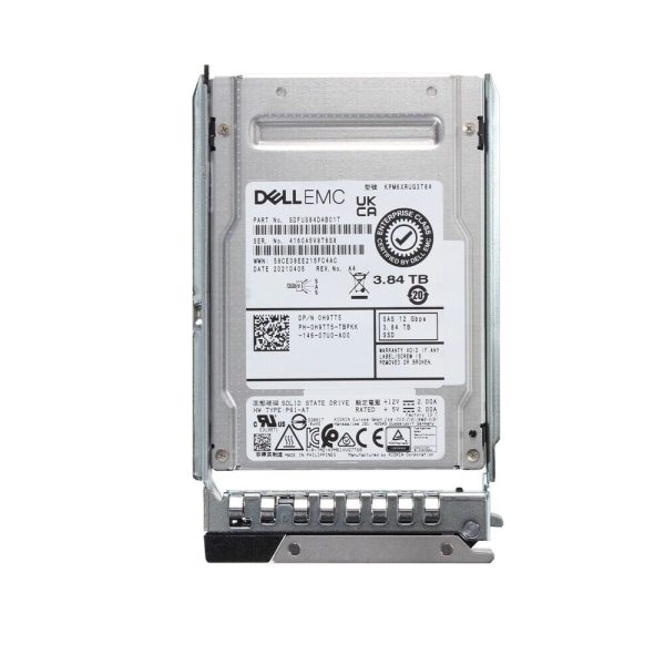 Dell 0H9TT5 3.84Tb SAS 12Gbps Read Intensive Tlc 2.5in SSD