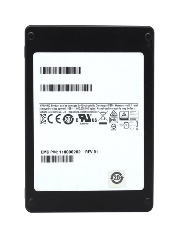 EMC 118000202 1.92Tb Sas-12Gbps 2.5Inch SSD