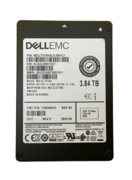 EMC 118000632 3.84 TB PM1643 Solid state drive - 2.5" Internal - SAS 12Gb/s Refurbished