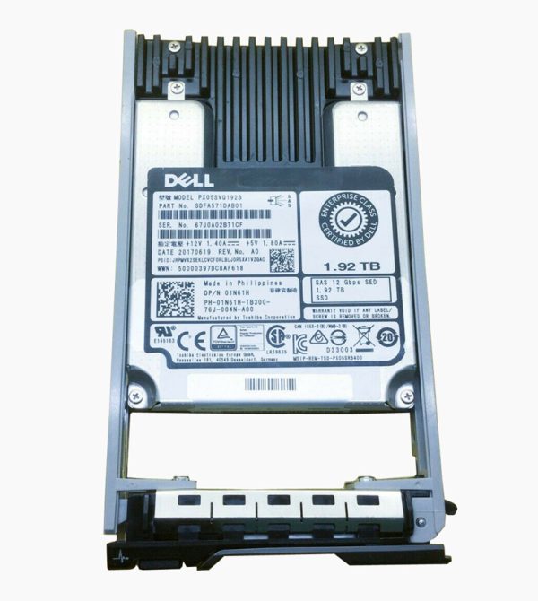 Dell 1N61H 1.92TB SED Mixed Use 3DWPD SAS-12Gbps 2.5Inch Hot Plug SSD