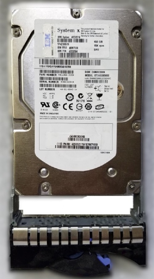 IBM 42D0520 450 GB Hard drive - 3.5" Internal - SAS 3Gb/s Brand New