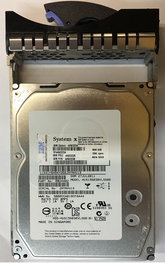 IBM 44W2234 300 GB Hard drive - 3.5" Internal - SAS 6Gb/s Refurbished