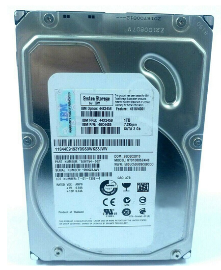 IBM 44X2459 1 TB Hard drive - 3.5" Internal - SATA 3Gb/s Refurbished