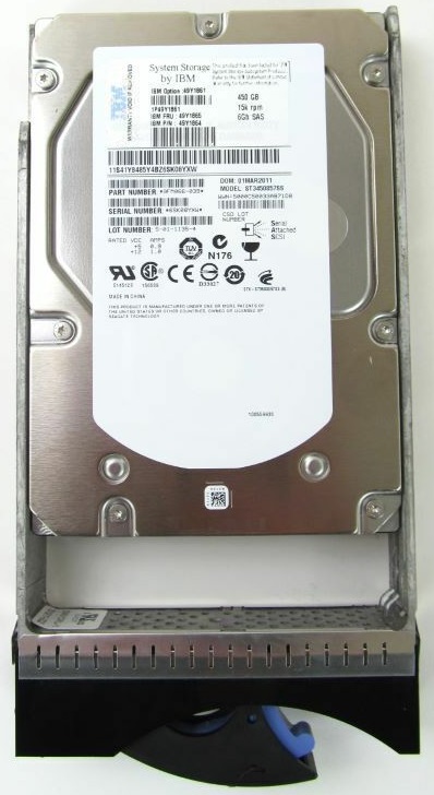 IBM 49Y1865 450 GB Hard drive - 3.5" Internal - SAS 6Gb/s Refurbished