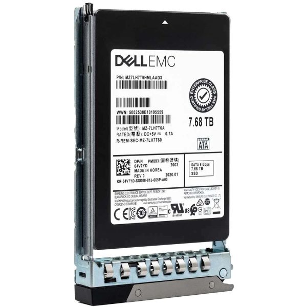 Dell 4V7YD 7.68TB SATA 6Gbps 2.5" Read Intensive TLC SSD