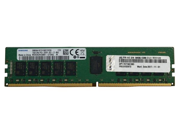 LENOVO 4X77A08632 16GB DDR4 3200MHz PC4-25600 2RX8 ECC Memory New