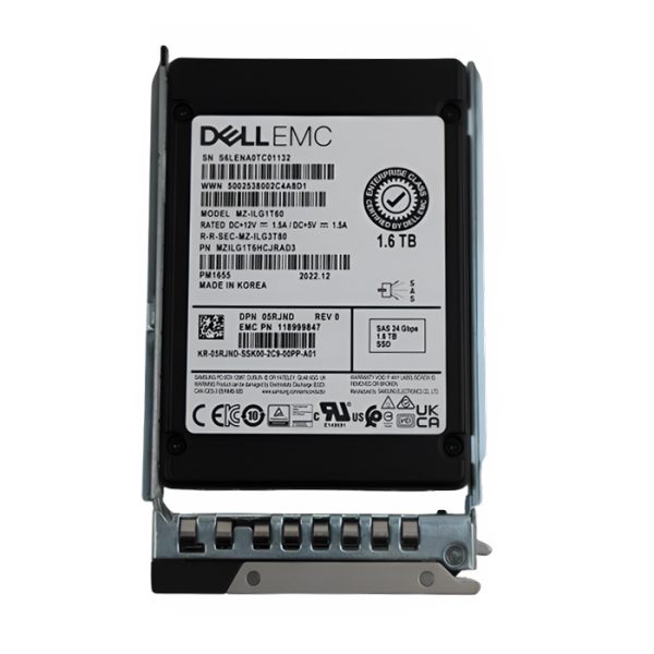 Dell 5RJND 1.6TB SAS 24Gbps Mixed Use 3DWPD 2.5-Inch SSD