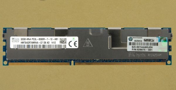 HP 627814-B21 32GB 4RX4 Ddr3 1066Mhz PC3-8500 Ecc