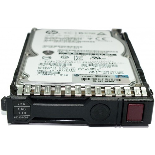 HPE 653954-001 Midline Hard drive - 1 TB - SAS 6Gb/s Refurbished