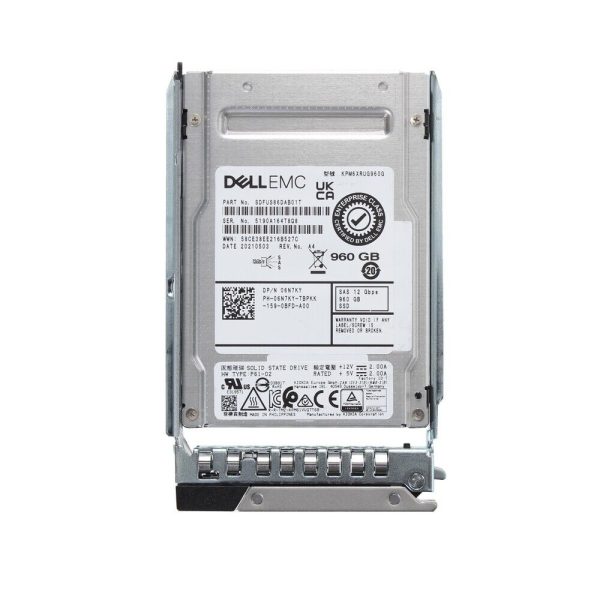 Dell 6N7KY 960Gb SAS-12Gbps Read Intensive 1DWPD 2.5in Hot-Plug SSD