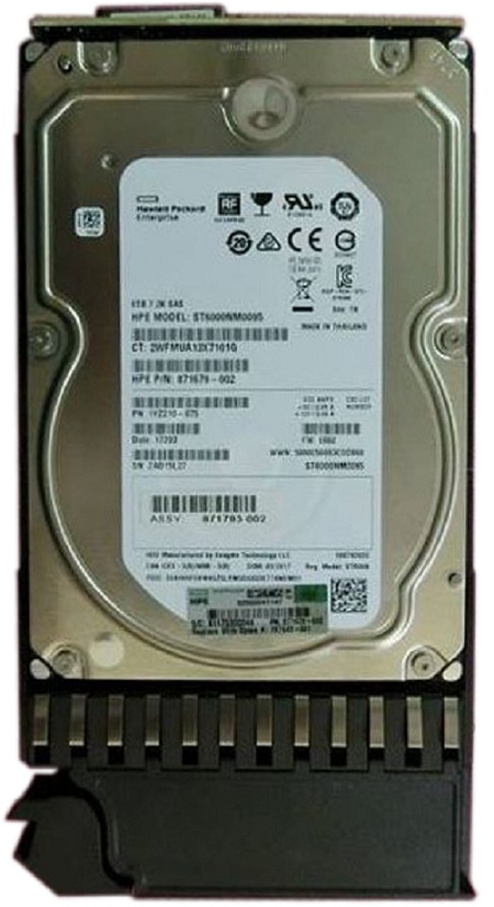 HPE 787643-001 6 TB Hard Drive - 3.5" Internal - SAS 12Gb/s New F/s