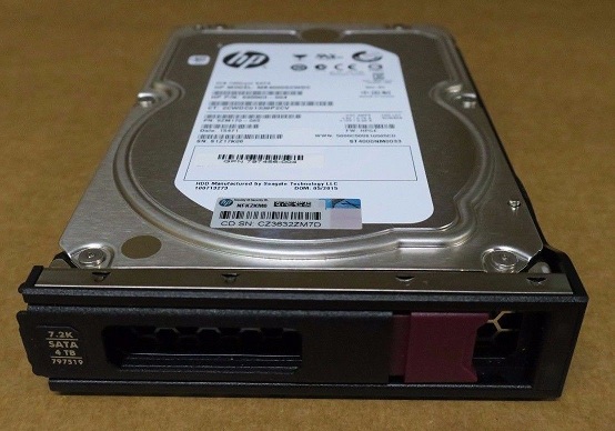 HP 797265-B21 Midline 4TB 7.2k 6g SATA Lff Hdd Ref