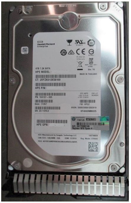 HPE 872293-002 4TB 7.2K SAS 6Gbps 3.5" Lff SC DS Hot Swap HDD-F/S