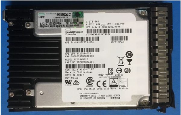 HPE 872386-B21 Mixed Use - SSD - 3.2 TB - SAS 12Gb/s Brand New