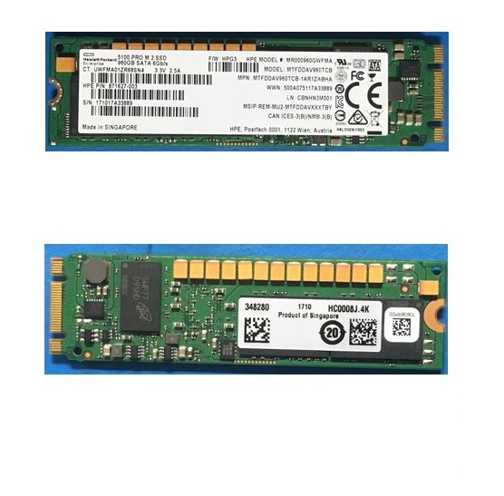 HPE 875492-B21 Mixed Use - SSD - 960 GB - SATA 6Gb/s Refurbished