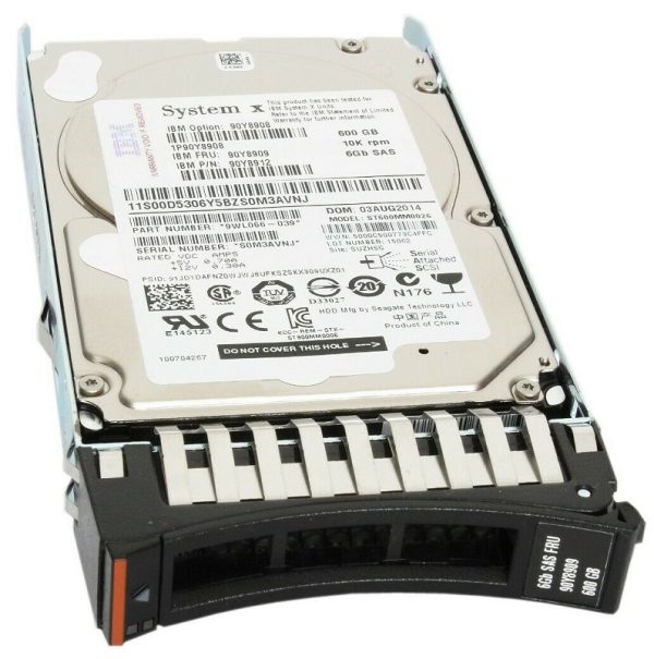 IBM 90Y8908 600 GB Hard drive - 2.5" Internal - SAS 6Gb/s Refurbished