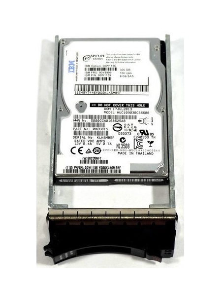 IBM 90Y8999 300 GB Hard drive - 2.5" Internal - SAS 6Gb/s Refurbished