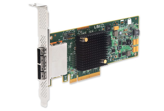 LSI Logic 9207-8E 6GB/s 8-Port Ext PCIe 3.0 SAS/SATA Host Bus Adapter