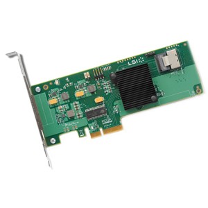 LSI Logic 9211-4I 6Gb/s PCIe x4 SAS RAID Controller Card