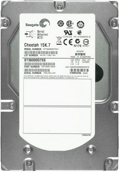 Seagate Cheetah 9FN066-009 600GB 15K RPM SAS 6Gb/s 3.5" Internal HDD