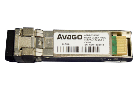 Avago AFBR-57G5MZ 32G FC SFP+ 850 nm Multi-Mode Optical Transceiver.