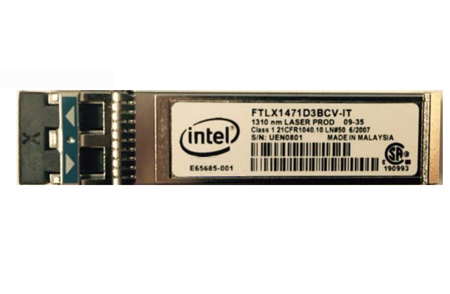 Intel FTLX1471D3BCVI31 Dual Rate 10GBase-LR 1310nm SFP+ Optical Transceiver