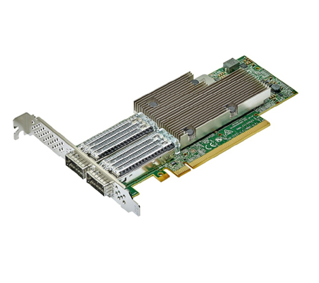 Broadcom BCM957508-N1200G Dual-Port 100 Gb/s QSFP56 Ethernet PCI Express 4.0 x16 Network Interface Card