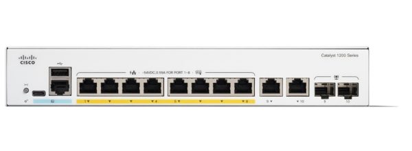 Cisco C1200-8P-E-2G Catalyst 1200 8-port GE PoE Ext witch