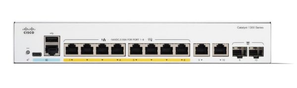 Cisco C1300-8T-E-2G Catalyst 1300 8-port GE, Ext PS, 2x1G Combo Switch