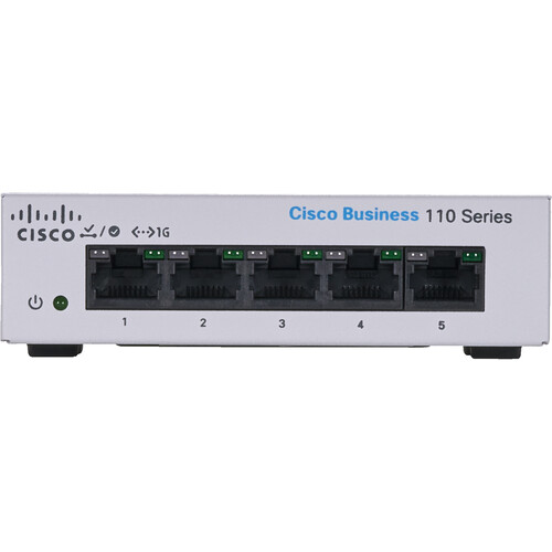 Cisco CBS110-5T-D Business 110 Series 110-5T-D 5-Ports Unmanaged Switch