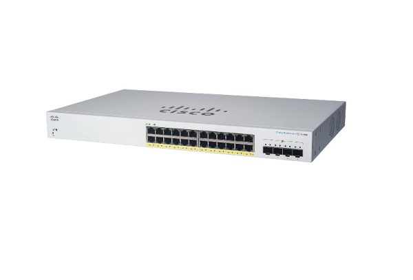 Cisco Business CBS220-24FP-4X 24p Ge Full PoE, 4x10G Smart Switch