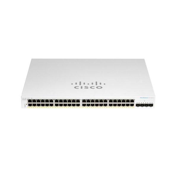 Cisco CBS220-48P-4G 48-Port GE PoE 4x1G SFP Managed Network Switch