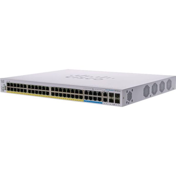 Cisco CBS350-48NGP-4X 8-Port 5GE, 40-Port GE, PoE, 4x10G SFP+ Managed Network Switch