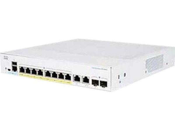 Cisco CBS350-8FP-E-2G Managed 8-Port GE Full PoE Extended PS 2x1G Combo