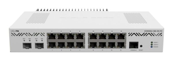 Mikrotik CCR2004-16G-2S+PC Cloud Core Router 1.2ghz 16xgb 2xsfp+ Incl Ground S&H.