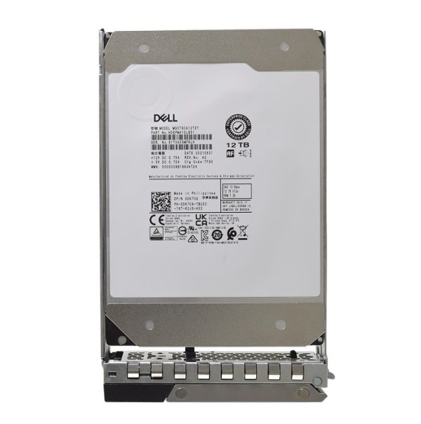 Dell DK7C9 12TB 7.2k 512e 3.5inch 256MB NL SAS-12Gbps 14G Hot Plug Hdd