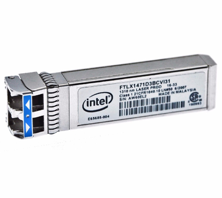 Intel E65685-004 Dual Rate 10GBase-LR 1310nm SFP+ Optical Transceiver