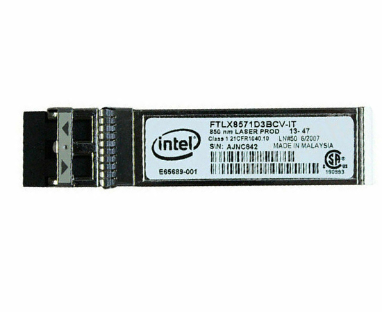 Intel E65689-001 SFP+ Transceiver Module 1000BASE-SX, 10GBASE-SR Plug-in Module New