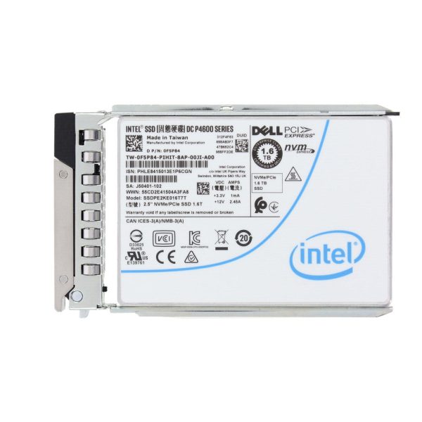 Dell F5P84 1.6TB TLC NVMe SSD 2.5" Gen3 X4 RI SSD