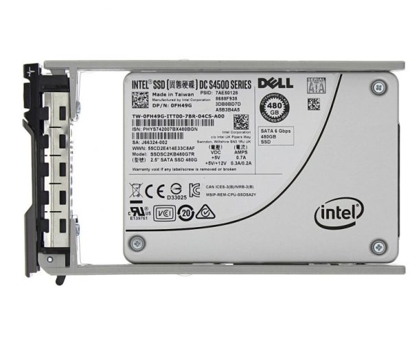 Dell FH49G 480Gb Sata-6gbps Read-Intensive TLC 2.5" DC S4500 SSD