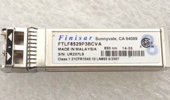 Finisar FTLF8529P3BCVA 16GB 850nm SW SFP+ Transceiver