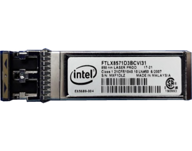 Intel FTLX8571D3BCVI31 10GBASE-SR 850nm SFP+ Optical Transceiver Ref