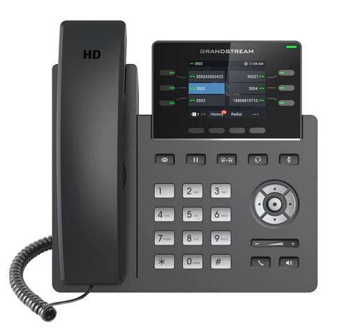 GRANDSTREAM GRP2613 is a powerful 3-line carrier-grade IP phone