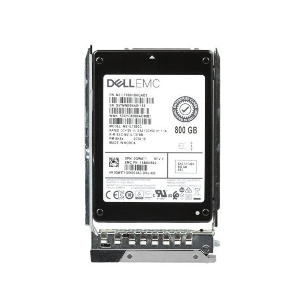 Dell GW8T1 800gb MIXED Use TLC SAS 12Gbps 2.5inch Hot Plug Brand New SSD