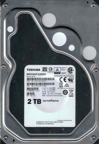 Toshiba HDETQ02GZA51 2TB 7.2K SATA-6Gbps 64MB Buffer 3.5" hard drive